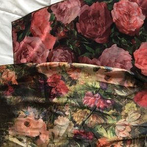 Large, reversible silky soft scarf